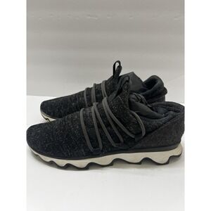 Sorel Sneakers Black Lace Up Women's 10 Comfort Stretch Felt Heel Area